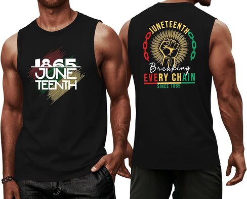 Juneteenth Tank Top for Men Celebrate 1865 Juneteenth Shirt Black Pride Tops African Freedom Day Tanks in Kuwait