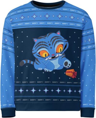 KPop Demon Hunters Crewneck Sweatshirt Derpy Holiday - Officially Licensed in Saudi Arabia