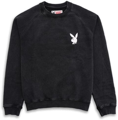 Playboy Studios Sweatshirt for Men & Women, Unisex Relaxed Fit, Front Bunny Logo, Studios Back Graphic in Saudi Arabia