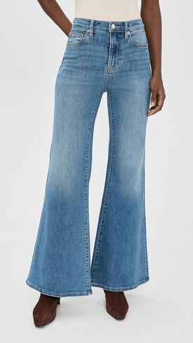 Veronica Beard Jean Women's Joplin High Rise Wide Flare Jeans in Kuwait