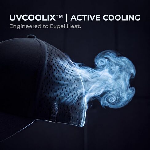 قبعة بيسبول UVCoolix™ بعصابة رأس باردة بعلم الولايات المتحدة الأمريكية، قبعة بيسبول وطنية قابلة للتنفس بفتحة تهوية بالليزر، قبعة Snapback للأداء، UV50+ الشمس، مقاومة للماء، أبيض/علم الولايات المتحدة الأمريكية/مموه مطبوع تحت الحافة M/L in Kuwait