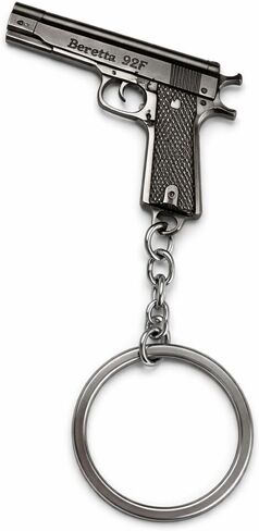 92F Keychain – Tactical Keychains for Men with M9 Pistol Model and Antique Finish, Cool Metal Key Chains Gifts for Gun & Military Lovers in Kuwait
