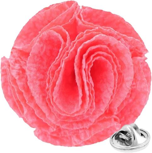Seersucker Rose Flower Lapel Pin for Men - Rose Pin, Brooch, Boutonniere for Men in Saudi Arabia