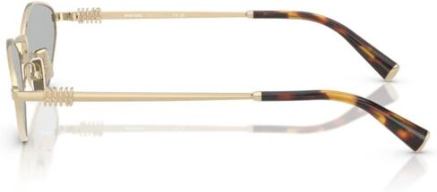 Small Geometric Sunglasses in Pale Gold by MIU MIU in Saudi Arabia