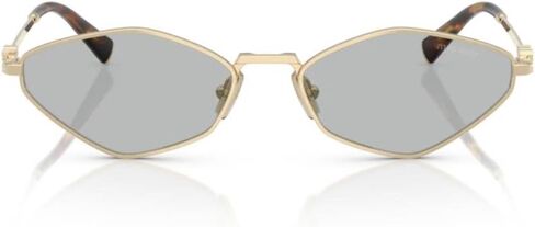 Small Geometric Sunglasses in Pale Gold by MIU MIU in Saudi Arabia