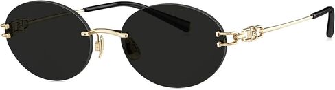 BOLON Trendy Rimless Titanium Oval Sunglasses for Women BX7008 56mm, Exclusive Eyewear Brand of EssilorLuxottica in Saudi Arabia