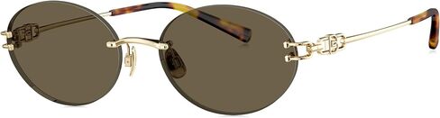 BOLON Trendy Rimless Titanium Oval Sunglasses for Women BX7008 56mm, Exclusive Eyewear Brand of EssilorLuxottica in Saudi Arabia
