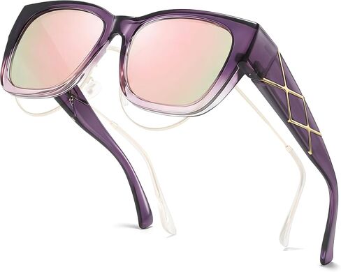 Xfeel Fit Over Sunglasses for Women Stylish Designer Oversized Polarized Sunglasses with UV400 Protection for Driving in Saudi Arabia