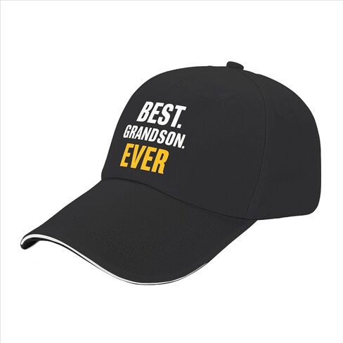 Best Grandson Ever Hat Cotton Washed 1 Baseball Caps Adjustable Hat Custom Gifts for Daughter in Kuwait