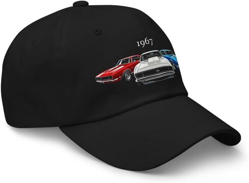 1967 Camaro Classic Muscle Car Dad Hat – Vintage Patriotic American Car Cap in Kuwait