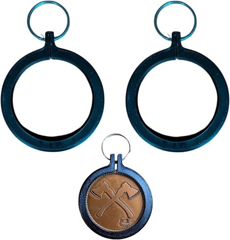 Challenge Coin Keychain Holder, 2-Inch EDC Coin Display Carrier with Keyring, Lightweight Compact Design, 2-Pack in Kuwait