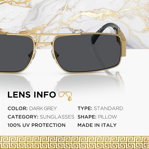 VERSACE VE2257 Rectangular Shape Sunglasses with Luxury Eyewear kit in Kuwait