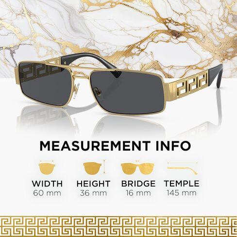 VERSACE VE2257 Rectangular Shape Sunglasses with Luxury Eyewear kit in Kuwait