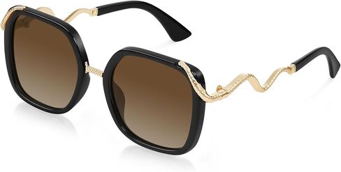 Polarized Sunglasses for Women Oversized Square Womens Sunglasses Vintage Style Sun Glasses UV Protection in Saudi Arabia