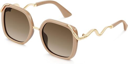Polarized Sunglasses for Women Oversized Square Womens Sunglasses Vintage Style Sun Glasses UV Protection in Saudi Arabia