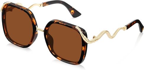 Polarized Sunglasses for Women Oversized Square Womens Sunglasses Vintage Style Sun Glasses UV Protection in Saudi Arabia