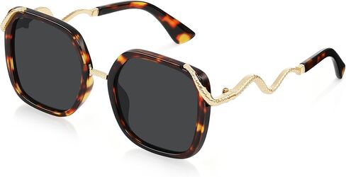 Polarized Sunglasses for Women Oversized Square Womens Sunglasses Vintage Style Sun Glasses UV Protection in Saudi Arabia