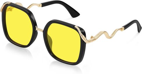 Polarized Sunglasses for Women Oversized Square Womens Sunglasses Vintage Style Sun Glasses UV Protection in Saudi Arabia