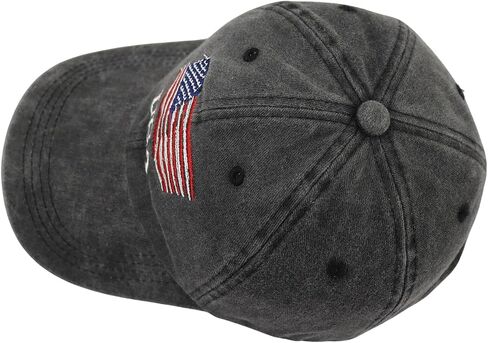 American Flag Hats for Men Women, Embroidered Adjustable Cotton USA Baseball Cap in Saudi Arabia