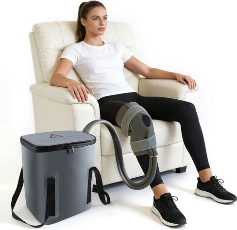 Ice Machine for Knee After Surgery - Cold Therapy Machine for Knee Replacement Post Surgery - 19Qt Bucket with Quiet Pump for Recovery & Comfort in Kuwait