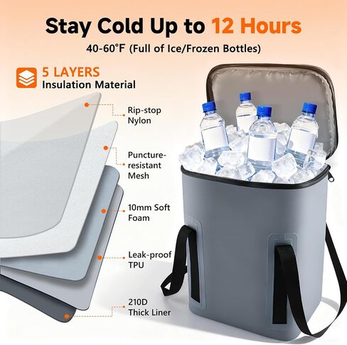 Ice Machine for Knee After Surgery - Cold Therapy Machine for Knee Replacement Post Surgery - 19Qt Bucket with Quiet Pump for Recovery & Comfort in Kuwait