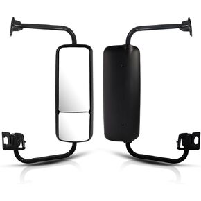 Door Mirror Fits For 2007 freightliner Century 1996-2017 Truck Side Mirror With Power Heated (Painting (Black), Left) in Saudi Arabia
