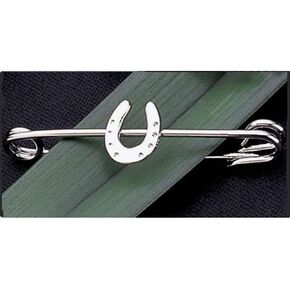 Platinum Plated Horseshoe Stock Pin in Saudi Arabia