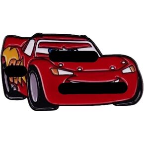 Lightning Cartoon McQueens Car Character Metal Enamel 1 Inch Wide Pin in Saudi Arabia