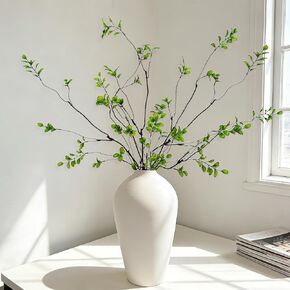 5 Pcs Artificial Ficus Branches for Vase, 38.5 Inch Faux Greenery Stems Realistic Flexible Faux Eucalyptus Stems Fake Plants for Office Home Tables Centerpieces Vase Filler Decoration in Saudi Arabia
