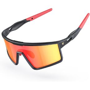 Polarized Sports Sunglasses Mens Women TR90 Baseball Running Cycling Sunglasses Wrap Around Sun Glasses UV400-RAPIX in Kuwait