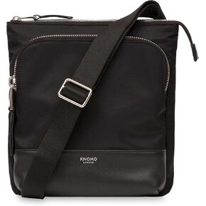KNOMO Carrington Women’s Messenger Bag – 10 Inch Small Crossbody Shoulder Bag for Tablets – Water-Resistant Nylon with RFID Protection and Organizational Pockets (Black) in Saudi Arabia