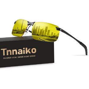 Night Driving Glasses For Men Night Vision Glasses Anti Glare Glasses Anti Headlight Glare For Commute & Long Drives in Saudi Arabia