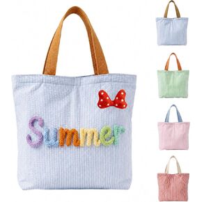Personalized Striped Tote Bag for Beach & Pool | Customizable Design, Ideal for Travel & Shopping, Must-Have for Summer in Saudi Arabia