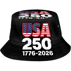 United States 250th Anniversary Bucket Hat for Women Men America 1776 2026 Patriotic USA Flag Hat in Saudi Arabia