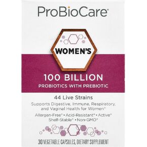 ProBioCareProbiotic for Women 100 Billion CFUs, Supports Digestive, Immune & Gut Health Promotes Healthy Microbiome Balance & Nutrient Absorption (30 Vegetable Capsules) in Saudi Arabia