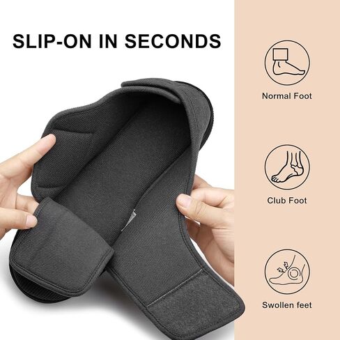 Mens Memory Foam Diabetic Slippers Comfy with Coral Fleece Lining for Arthritis Edema Swollen Feet House Shoes for Men in Kuwait