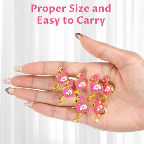 30 Sets Flamingo Gifts for Women Pins Employee Appreciation Gifts Bulk Flamingo Party Decorations Favors with Card and Organza Bag for Team Motivational Supplies in Saudi Arabia
