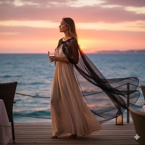 شال زفاف من التول من الدانتيل الأسود من LUOZZY لإكسسوارات فستان الزفاف 150 × 200 سم in Kuwait