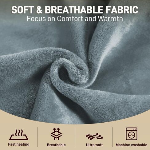 Heating Pad for Neck and Shoulders and Back - Electric Heating Pad for Pain Relief with 6 Heating Levels & 4 Time Setting, Christmas Birthday Gifts for Women Men Dad Mom Elderly (20" x 24") in Saudi Arabia