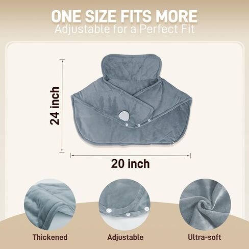 Heating Pad for Neck and Shoulders and Back - Electric Heating Pad for Pain Relief with 6 Heating Levels & 4 Time Setting, Christmas Birthday Gifts for Women Men Dad Mom Elderly (20" x 24") in Saudi Arabia