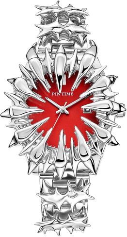 CARLIEN Unique Statement Watch for Men Cool Gothic Y2K Retro Vintage Stainless Steel Wristwatch Weird Watches for Men Luminous Waterproof in Kuwait