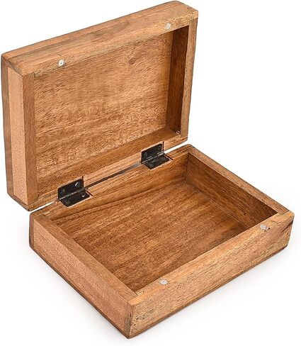 Decorative Urn Acacia Wood Paw Print Pet Cremation Urn for Dog Cat Ashes Pet Keepsake, Burial Urn Wooden Box for Ashes (7" X 5" X 2.5") in Saudi Arabia