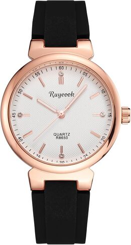Ladies Quartz Waterproof Watch, Silicone Band Analog Casual Fashion Sport Wrist Watch Gift for Nurse Women in Saudi Arabia