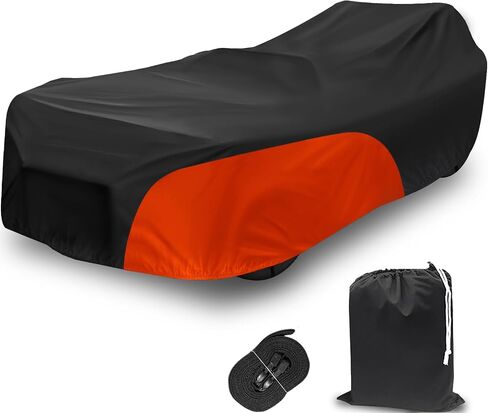 Full Cover for Polaris Slingshot,Waterproof Windproof Sunproof Outdoor Protection Internal Composite Cotton Compatible with Slingshot/S/SL/SLR/SLR LE,with Fabric Straps,Black&Red in Kuwait