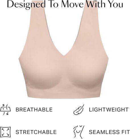EBY Wireless Bralette Bras for Women, Seamless and Wireless with Wide Comfort Straps in Saudi Arabia