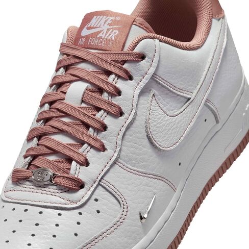 Womens Nike Air Force 1 '07 Mini Jewel 'White/Particle Pink/Metallic Silver' in Kuwait