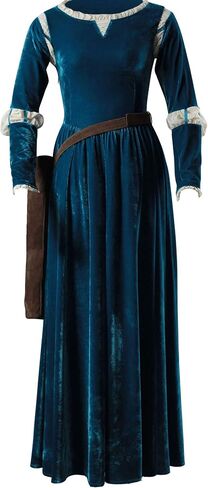 US Size for Floor-Length Brave Princess Gown Merida Cosplay Dress and Quiver in Saudi Arabia
