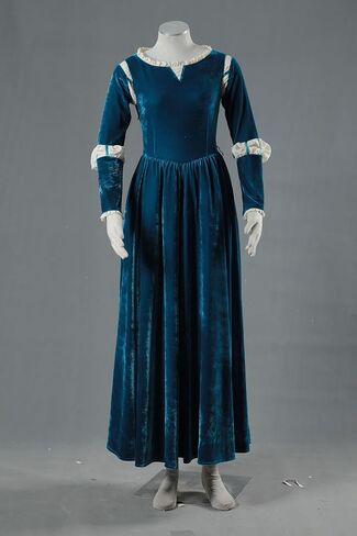 US Size for Floor-Length Brave Princess Gown Merida Cosplay Dress and Quiver in Saudi Arabia