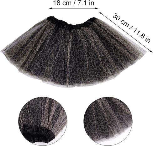 Marrywindix Brown Leopard Costume Tutu Set Animal Fancy Dress Costume Kit Halloween Party Dress Up Accessories in Saudi Arabia