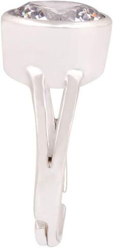 Natural Quality 19.25 Ratti White Cubic Zirconia Adjustable Silver Ring for Men Women in Saudi Arabia